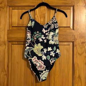 J. Crew floral bathing suit size 4